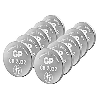 GP Lithium Batterie Knopfzellen CR2032 3V (10 Stk.)