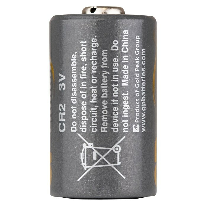 GP Batterie CR2 3V Lithium10 Stk., CR2 Back View