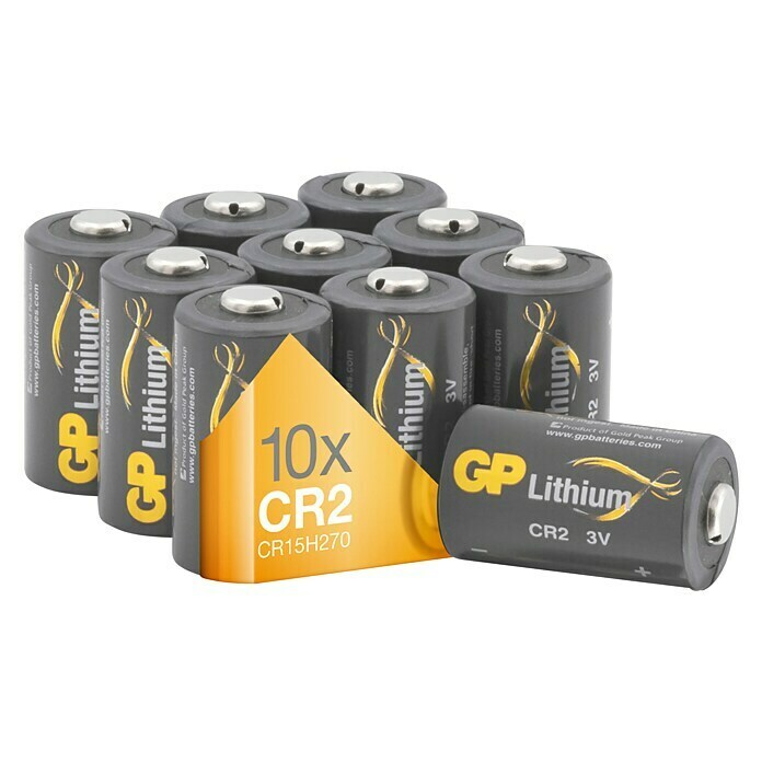 GP Batterie CR2 3V Lithium10 Stk., CR2 Diagonal View