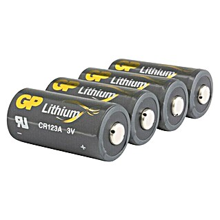 GP Batterie (CR123A, 3 V, Lithium, 4 Stk.)