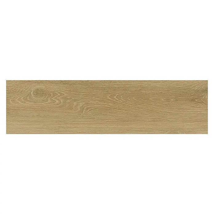 Pavimento porcelánico Galia - 20 x 75 cm, Honey, Mate - Chapa de madera con grano. Superficie elegante para muebles o suelos que aporta una estética cálida y natural.