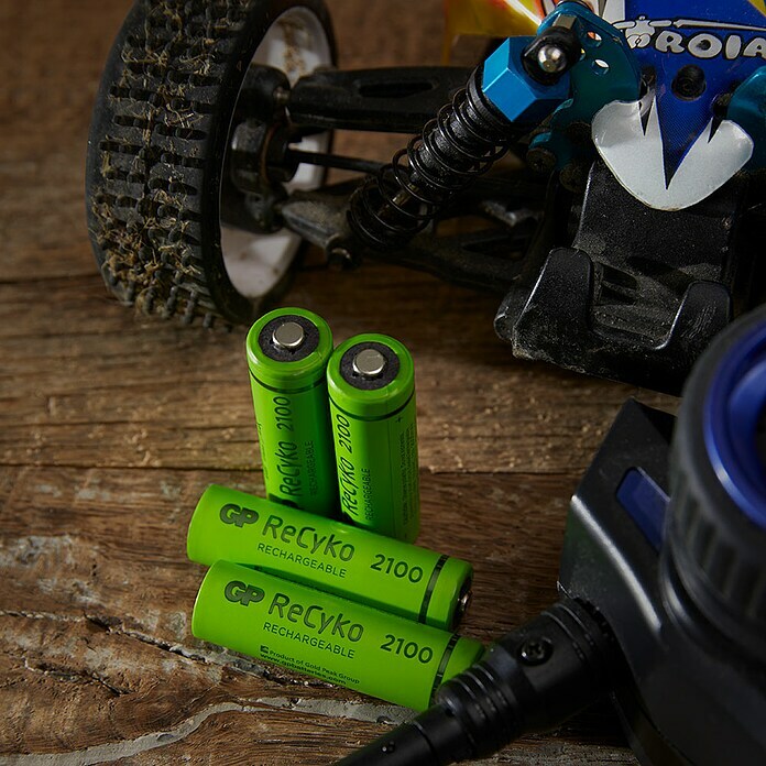 GP ReCyko Akku AA Mignon/HR6, 2100 mAh, NiMH, Ready-to-use8 Stk., Wiederaufladbar Mood Shot