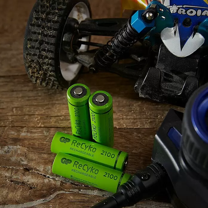 GP ReCyko Akku AA Mignon/HR6, 2100 mAh, NiMH, Ready-to-use 8Stk - 2.100 mAh - Stimmungsaufnahme