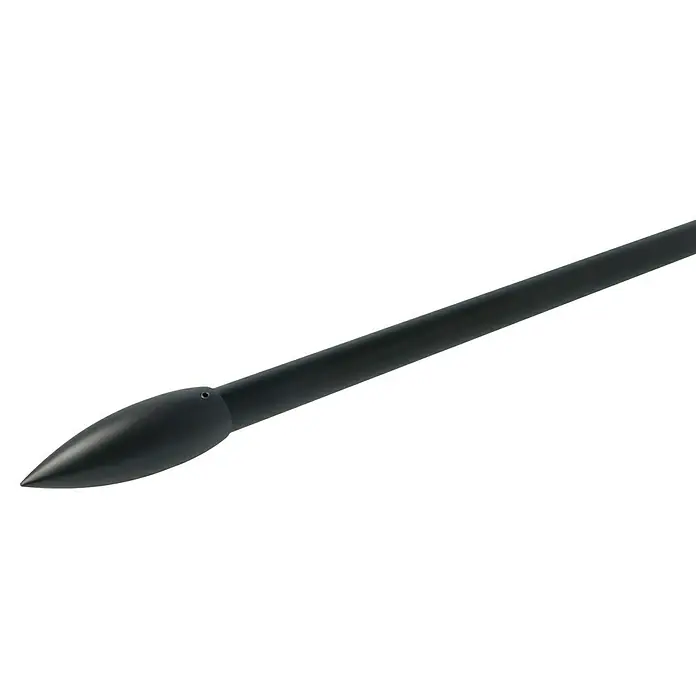 Expo Ambiente Endstück Cardo - Schwarz, Geeignet für: Gardinenstangen Ø 20 mm, 2 Stk. - Schwarzer Pfeil mit schlanker Spitze. Ideal für Bogenschießen.