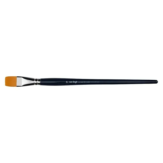 Talens Van Gogh Pincel plano O/A tipo 294 - Tamaño pincel: N.18, Fibra sintética, Madera - Pincel Van Gogh de la serie 294, un pincel plano de alta calidad para pintura detallada, perfecto para artistas que valoran la precisión.
