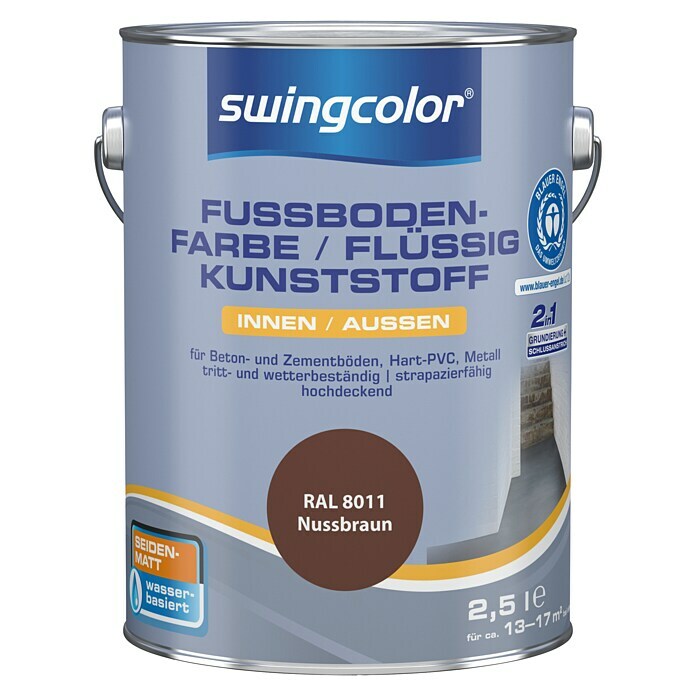 swingcolor Fussbodenfarbe/ Flüssigkunststoff 2in1 RAL 8011