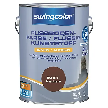 swingcolor 2in1 Fußbodenfarbe / Flüssig Kunststoff 2in1 RAL 8011