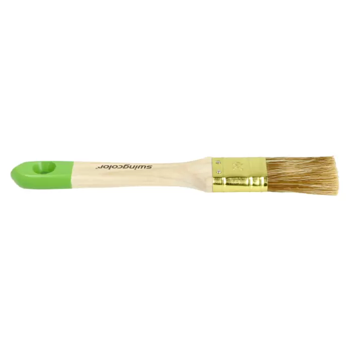 swingcolor Komfort Lasur-Flachpinsel - Breite Borsten: 30 mm, Hollestermischung, Naturholz