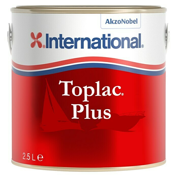 International Toplac Lackfarbe PlusSapphire Blau, 750 ml Front View