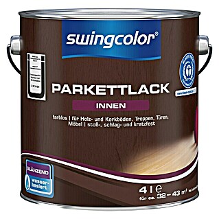 swingcolor Parkettlack (Farblos, Glänzend, 4 l, Wasserbasiert)