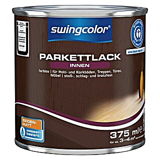 swingcolor Parkettlack (Farblos, Seidenmatt, 375 ml, Wasserbasiert)