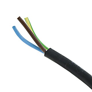 Profi Depot Rubberen kabel (Lengte: 10 m, 2,5 mm², Zwart)