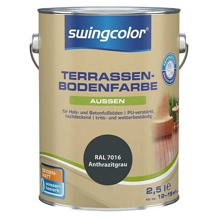 Swingcolor Terrassenbodenfarbe RAL 7016