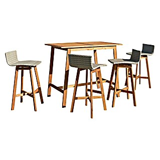 Balkonski set namještaja Madison (5 -dij., Akacija, Smeđa)