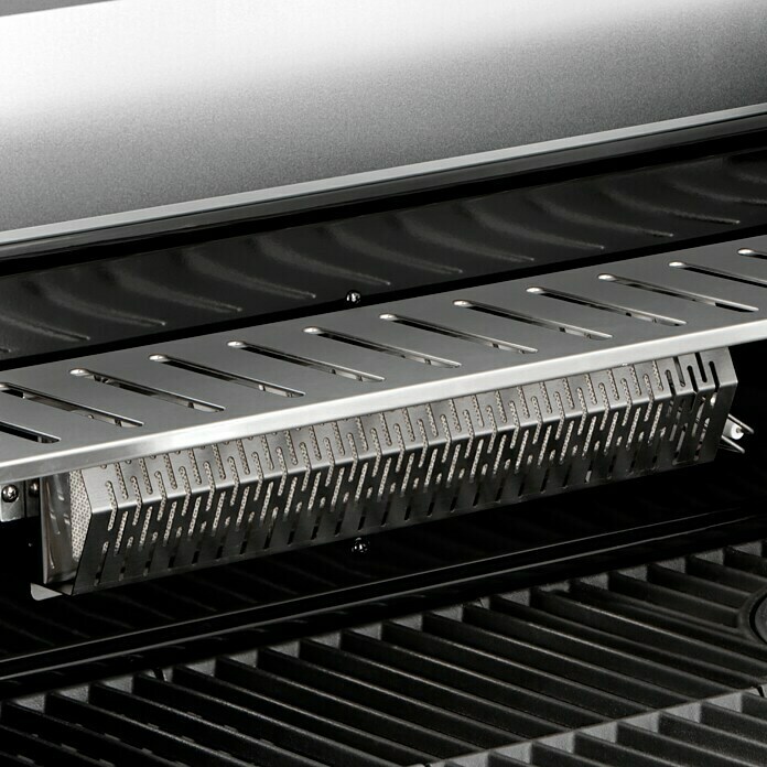 Kingstone KMS Gasgrill Cliff 605-II Built InAnzahl Brenner: 6, Hauptgrillfläche: 89,2 x 45 cm, 14 kW, Schwarz/Silber Detail Shot