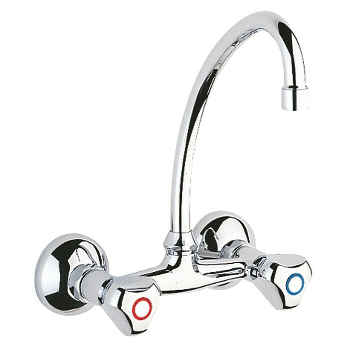 Grohe Rohrauslauf (Chrom, Messing, Ausladung: 185 mm) | BAUHAUS