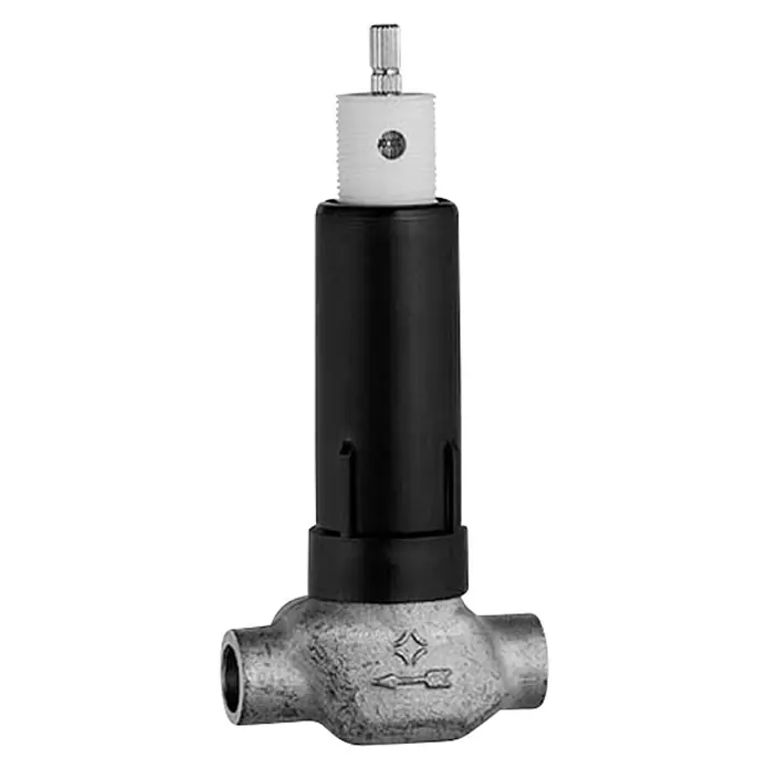 Hansa UP-Ventil - ¾″, Schwarz, Matt - Abgebildetes Produkt: Ein Thermostatventil für präzise Temperaturregelung, ideal für Heizungs- und Sanitäranwendungen.