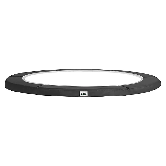 Salta Trampolin-Schutzrand Combo - Durchmesser: 366 cm, Schwarz - Nahaufnahme der schwarzen Salta Trampolin-Randabdeckung, die für Sicherheit und Schutz sorgt.