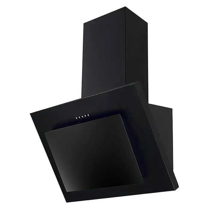 PKM Schräghaube S28-60 BPY - Breite: 59,5 cm, Max. Gebläseleistung Abluftbetrieb: 365 m³/h, Schwarz - Schwarze Dunstabzugshaube mit Glasfront. Das moderne Design passt perfekt in jede Küche und sorgt für saubere Luft beim Kochen.