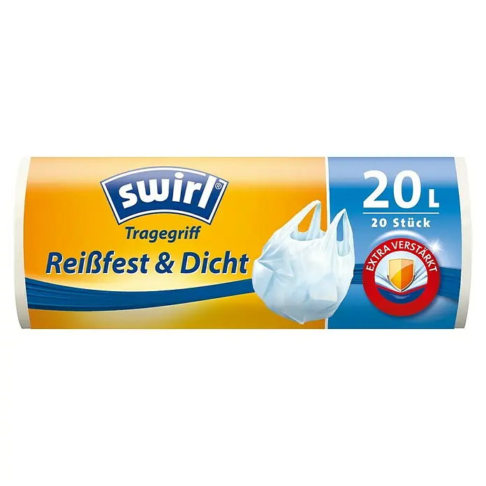Swirl Müllbeutel Reißfest & Dicht mit Tragegriff