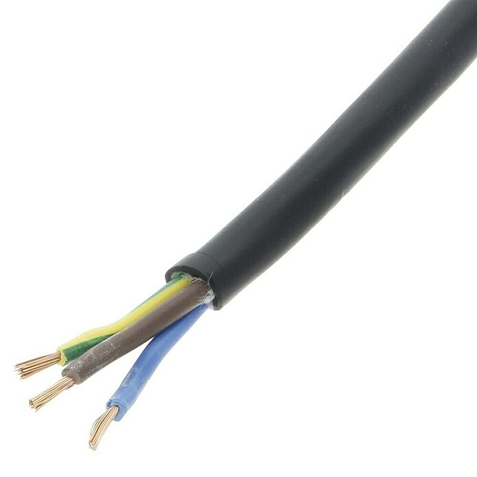 Profi Depot Rubberkabel (Aantal aders: 3, 1 mm², 20 m, Zwart) | BAUHAUS