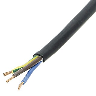 Profi Depot Rubberen kabel (Lengte: 20 m, 1 mm², Zwart)