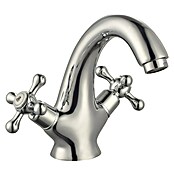 Rousseau Grifo de lavabo bimando Beverley (Cromo, Caño alto) | BAUHAUS