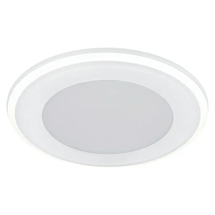 Trio Leuchten LED-Einbauleuchte rund Aura - 10 W, Ø x H: 14 x 3 cm, Weiß - Weiße LED-Deckenleuchte mit einem schlichten, runden Design für eine moderne und energieeffiziente Beleuchtung in jedem Raum.