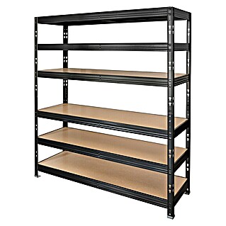 Shelfplaza Metalen Stellingkast Black 180x100x50 Cm In Zwart Met 4
