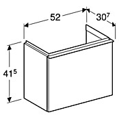 Geberit iCon Waschtischunterschrank (52 x 30,7 x 41,5 cm, Eiche, Matt) | BAUHAUS