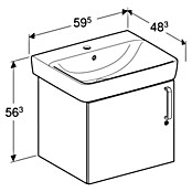 Geberit Badmöbel-Set Bambini (60 cm, 2 -tlg., Weiß) | BAUHAUS