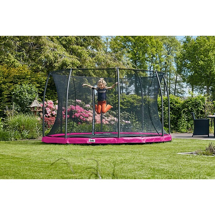 Salta Trampolin Comfort Edition GroundDurchmesser: 183 cm, Pink Use Shot