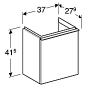 Geberit iCon Waschtischunterschrank (37 x 27,9 x 41,5 cm, Weiß, Hochglanz) | BAUHAUS