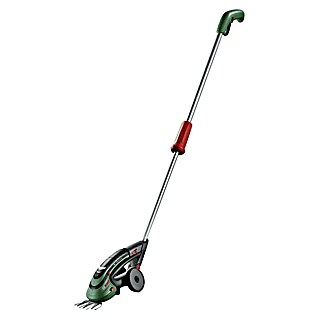 Bosch Akku-Grasschere Set Isio mit Teleskopstiel (3,6 V, 1 Akku, Schwertbreite: 8 cm)