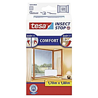Tesa Insect Stop Mrežica za zaštitu od insekata (Š x V: 170 x 180 cm, Bijele boje, Montaža mreže protiv komaraca: Čičak traka)