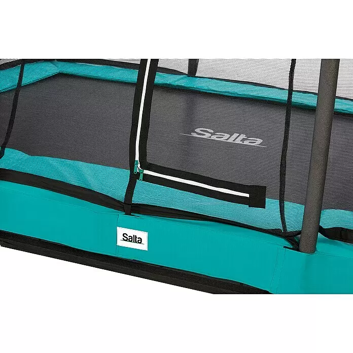Salta Trampolin Comfort Edition Ground - Grün, L x B: 244 x 366 cm - Detailaufnahme