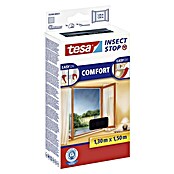 Tesa Insect Stop Insektenschutzgitter Comfort für Fenster (B x H: 130 x 150 cm, Anthrazit, Montage Insektengitter: Ankletten) | BAUHAUS