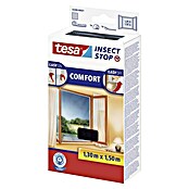 Tesa Insect Stop Insektenschutzgitter Comfort für Fenster (B x H: 130 x 150 cm, Anthrazit, Montage Insektengitter: Ankletten) | BAUHAUS