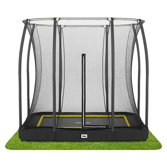 Salta Trampolin Comfort Edition GroundSchwarz, L x B: 153 x 214 cm