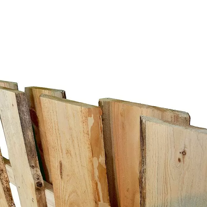 T & J Sichtschutzelement Jütland - B x H: 180 x 180 cm, Natur, Holz - Detailaufnahme