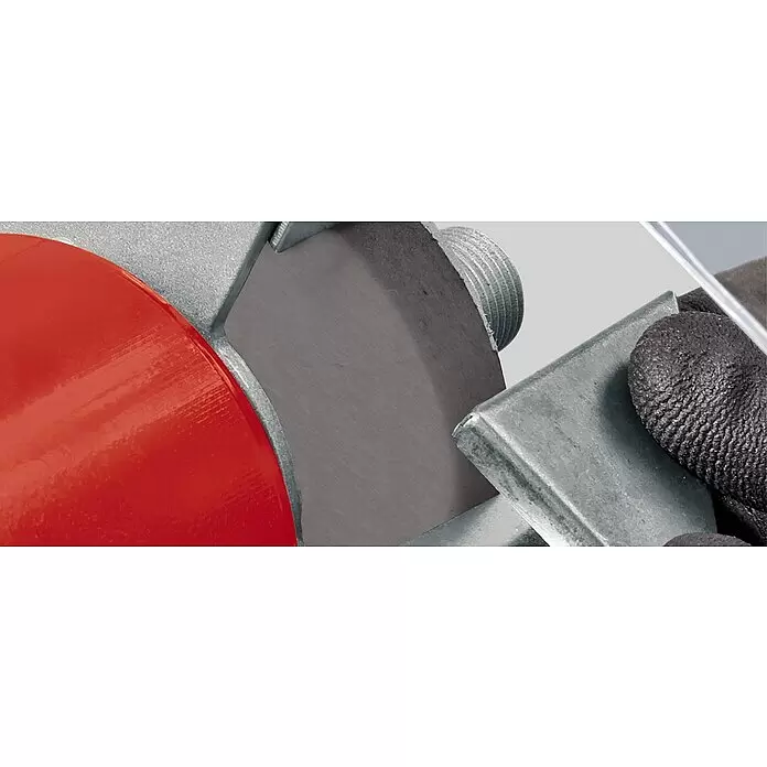 Einhell Polierrad - Durchmesser: 75 mm, Körnung: 400, Durchmesser Bohrung: 10 mm - Detailaufnahme