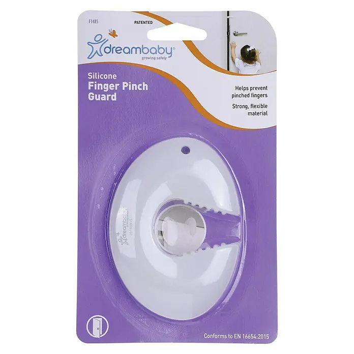 Dreambaby Türstopper Silikon - Weiß - Ein Dreambaby Silikon-Fingerschutz, um das Einklemmen von Fingern zu verhindern, starkes und flexibles Material.