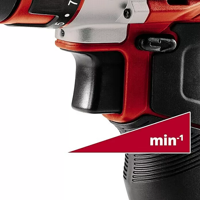 Einhell Akku-Bohrschrauber TE-CD 12/1 Li (1x2,0Ah) - 12 V, 1 Akku, 2 Ah - Detailaufnahme
