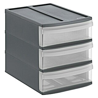 Aufbewahrungsbox Set - 2 x 70 l & 1 x 85l, lebensmittelecht, Deckel, PP,  3er Set