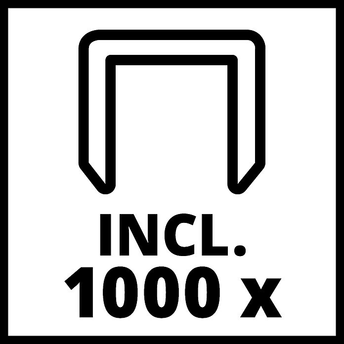 Einhell Classic Akku-Tacker TC-CT 3,6 Li3,6 V, 1 Akku, 1.300 mAh, Klammertiefe: 6 - 14 mm Sketch