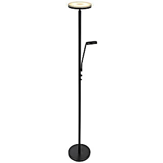 Globo Podna LED svjetiljka Ernst (18 W, Ø x V: 26 x 180 cm, Crna, Opal, Topla bijela)