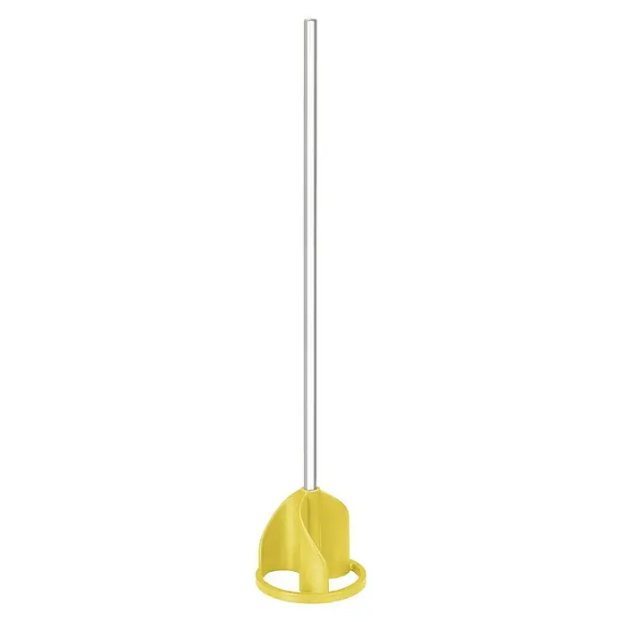 Einhell Lackmixer - Länge: 40 cm, Durchmesser Rührer: 80 mm, Mischvolumen: 60 l - Stabmixer mit gelbem Quirl. Der Pürierstab ist aus Chrom. Ideal zum Verquirlen von Saucen und Suppen. Praktisches Küchenutensil.