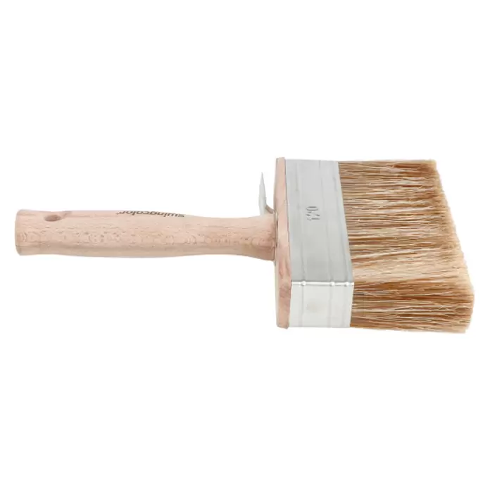 swingcolor Premium Flächenstreicher Lasur - Breite Borsten: 120 mm, Kunst- und Naturborstenmischung, Naturholz