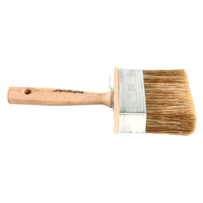 swingcolor Premium Flächenstreicher - Breite Borsten: 100 mm, Kunst- und Naturborstenmischung, Naturholz