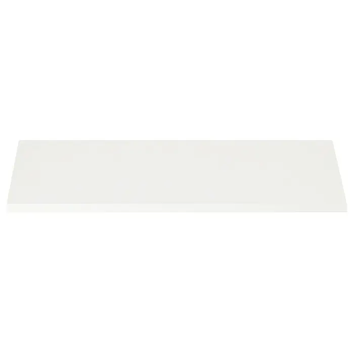 Dolle Wandboard Lite - L x B x S: 60 x 20 x 1,9 cm, Farbe: Weiß - Eine Nahaufnahme eines schlichten, weißen Tisches, der eine minimalistische und moderne Ästhetik für jede Inneneinrichtung bietet.